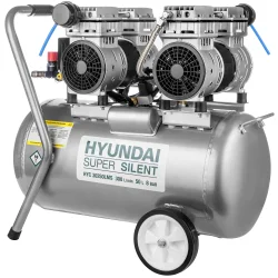 Компрессор безмасляный HYUNDAI НYC 30250LMS поршневой, бесшумный.