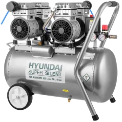 Компрессор безмасляный HYUNDAI НYC 30250LMS поршневой, бесшумный.