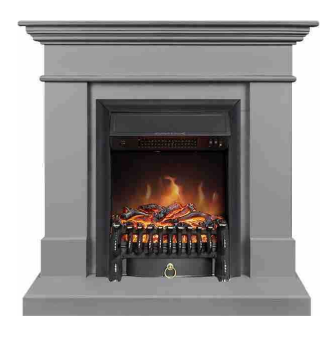 Каминокомплект Royal Flame California STD CRM (Разборный) с очагом Fobos FX Black санд грей