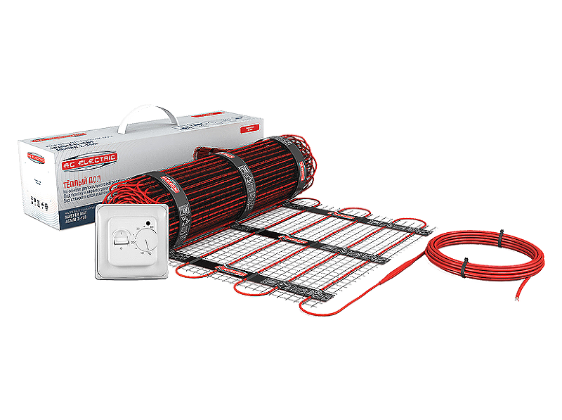 Комплект теплого пола AC Electric ACMM 2-150-2 с терморегулятором