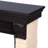 Портал Firelight Forte 25S камень бежевый/шпон темный дуб