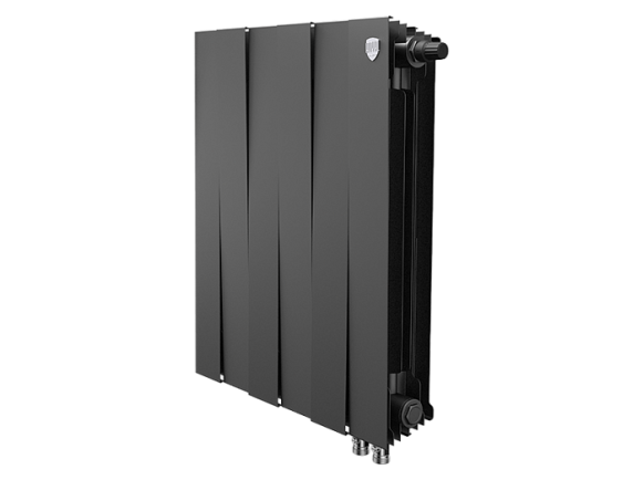 Биметаллический радиатор отопления Royal Thermo PianoForte 500 VDR80 6 секций Noir Sable