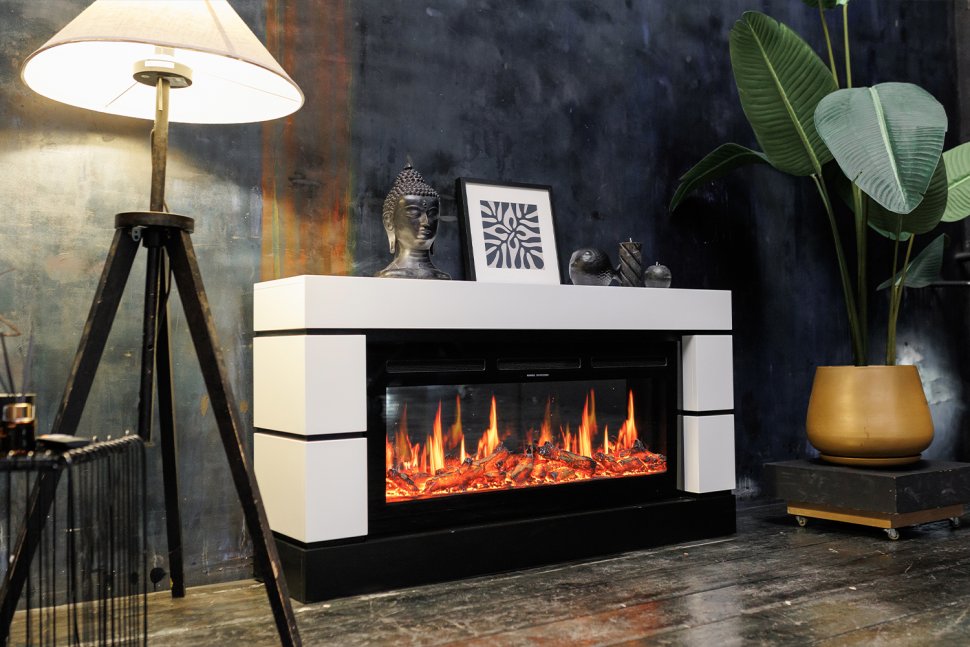 Каминокомплект Royal Flame Modern CRM (Разборный) с очагом Vision 42 LOG LED